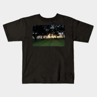 Sunset and Oahu Kids T-Shirt